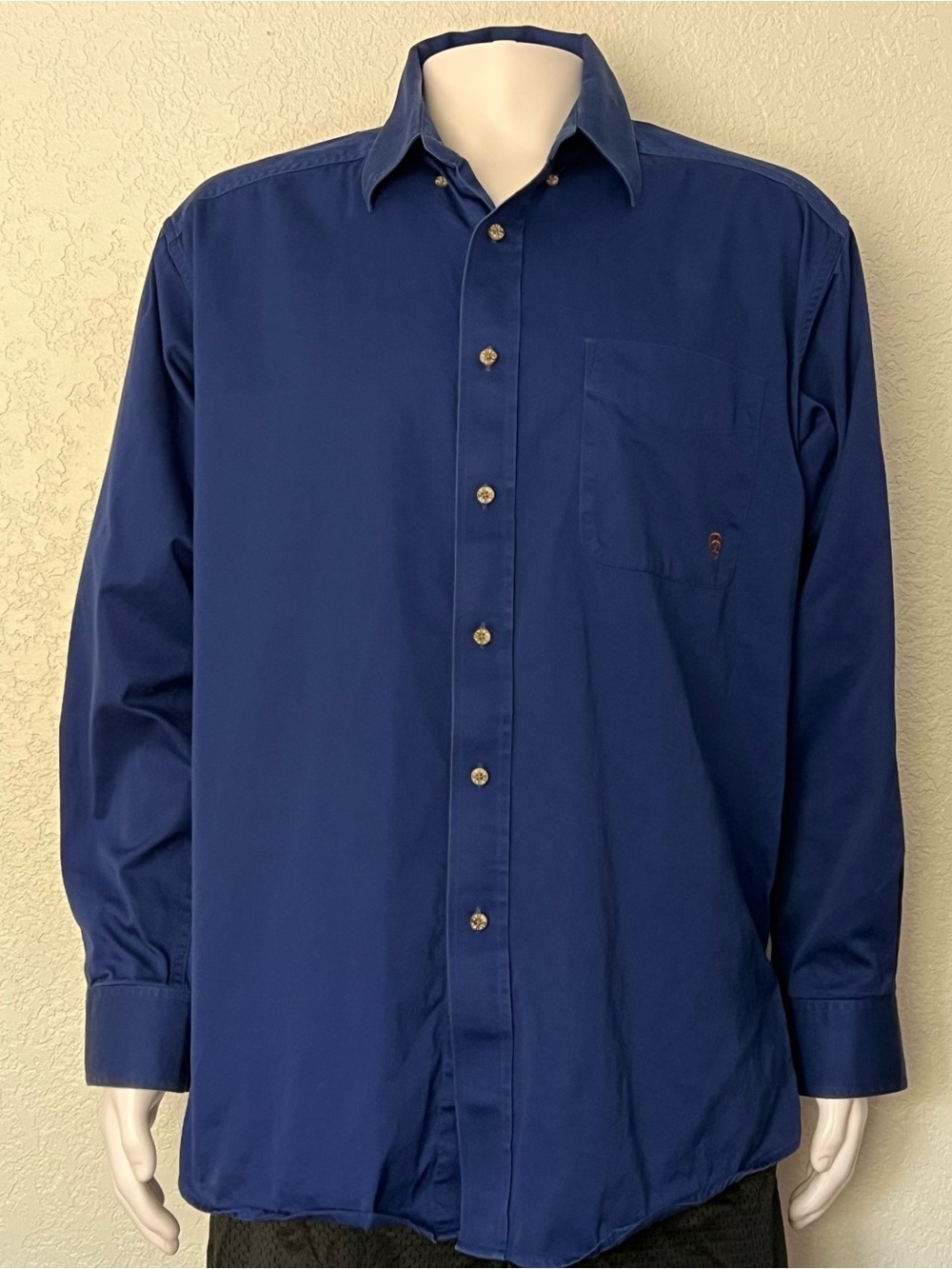Ariat XL Blue Long Sleeve Western Ranch Cowboy Rodeo Button Down Shirt